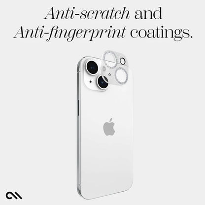 Case-Mate Sparkle lęšių apsauga – apsauginis stiklas iPhone 15 / iPhone 15 Plus kamerai (Twinkle)
