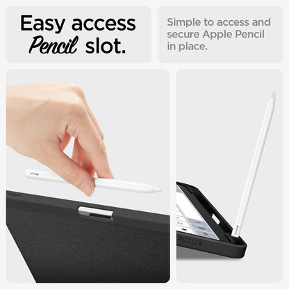 Spigen Urban Fit – dėklas, skirtas iPad Air 11 colių M3 (2025) / M2 (2024) / iPad Air 10,9 colių (5-os – 4-os kartos) (2022–2020) (juodas)