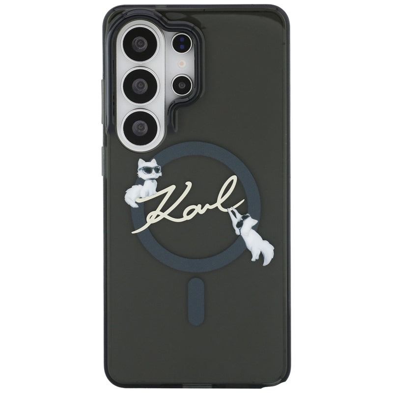Karl Lagerfeld IML KC Script MagSafe - Samsung Galaxy S26 Ultra dėklas (juodas)