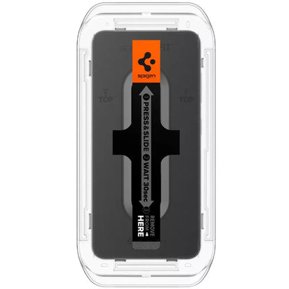 Spigen GLAS.TR EZ FIT 2-Pack – Grūdintas stiklas, skirtas Samsung Galaxy S25 / S24 (2 vnt.)