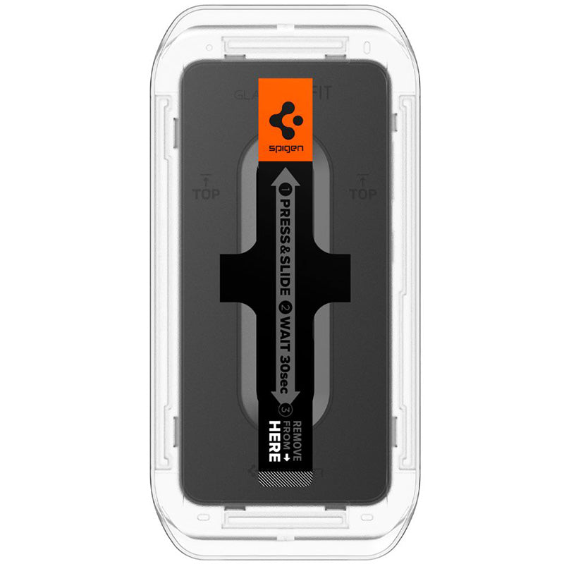 Spigen GLAS.TR EZ FIT 2-Pack – Grūdintas stiklas, skirtas Samsung Galaxy S25 / S24 (2 vnt.)