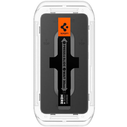 Spigen GLAS.TR EZ FIT 2-Pack – Grūdintas stiklas, skirtas Samsung Galaxy S25 / S24 (2 vnt.)