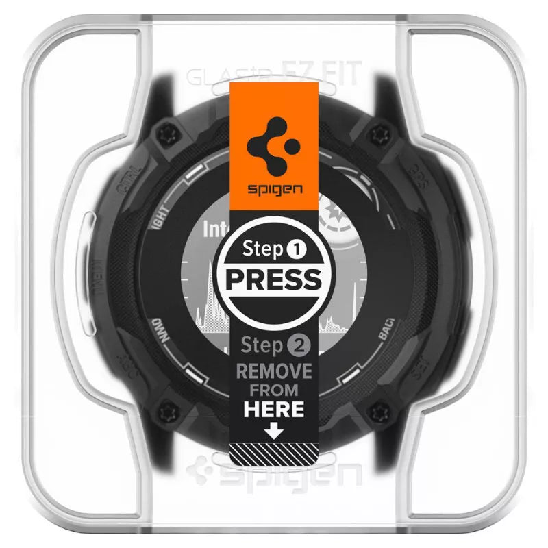 Spigen GLAS.TR EZ FIT 2 vnt. – apsauginis stiklas, skirtas Garmin Instinct 2X Solar (2 vnt.)