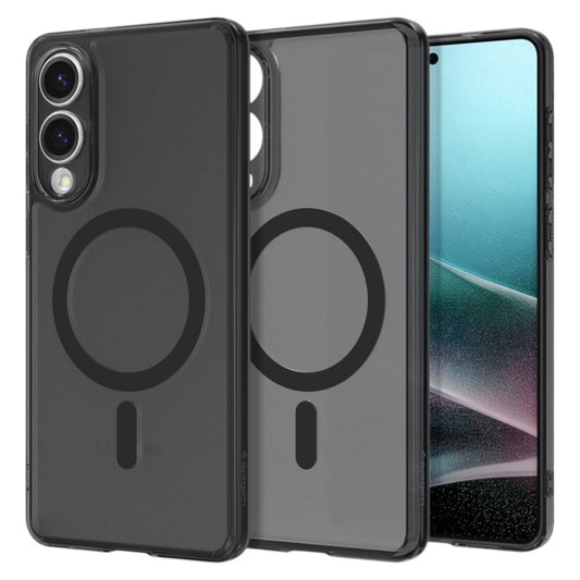 Spigen Ultra Hybrid Mag MagSafe – dėklas, skirtas Samsung Galaxy S25 Edge (matinė juoda)