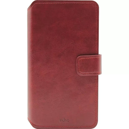 PURO Universalus dėklas 360° – Universalus pasukamas dėklas su kortelių angomis, XL dydis (raudonas)