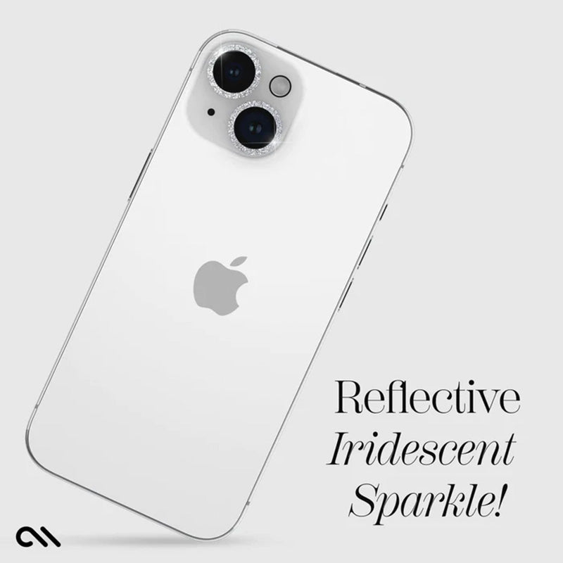 Case-Mate Sparkle lęšių apsauga – apsauginis stiklas iPhone 15 / iPhone 15 Plus kamerai (Twinkle)