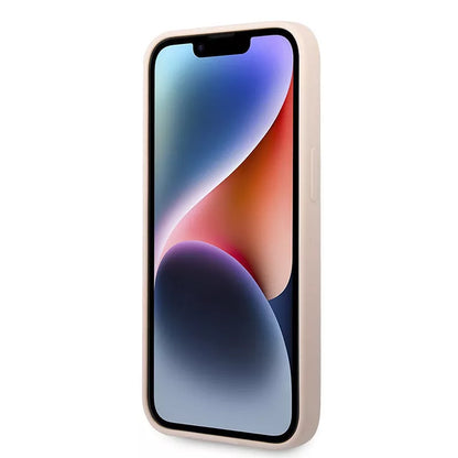 Karl Lagerfeld Silicone Ikonik Karl's Head MagSafe – dėklas iPhone 14 (rožinis)