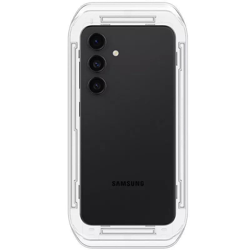 Spigen GLAS.TR EZ FIT 2-Pack – Grūdintas stiklas, skirtas Samsung Galaxy S25 / S24 (2 vnt.)