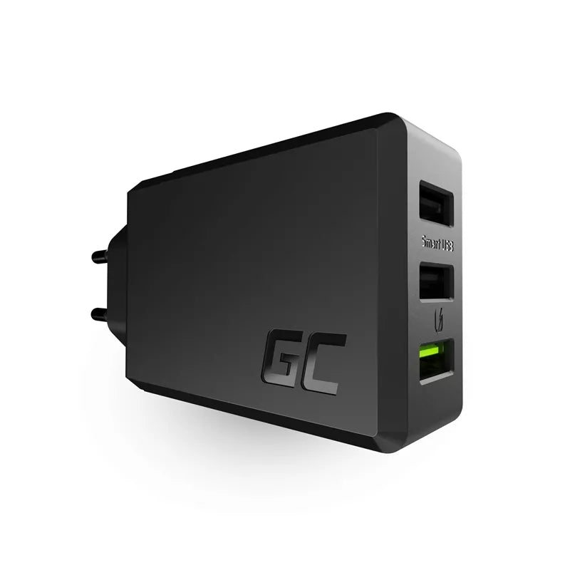 3 jungčių įkroviklis GC ChargeSource3 3xUSB 30W su greituoju „Ultra Charge“ ir „Smart Charge“ įkrovimu