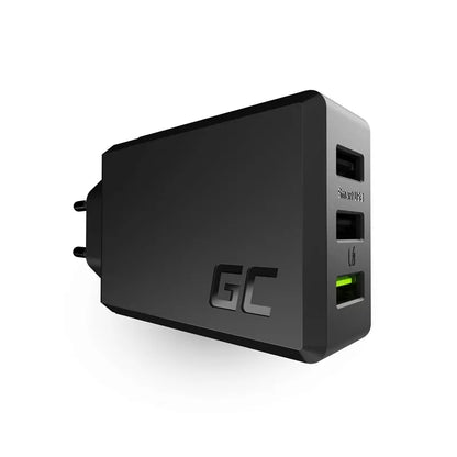 3 jungčių įkroviklis GC ChargeSource3 3xUSB 30W su greituoju „Ultra Charge“ ir „Smart Charge“ įkrovimu