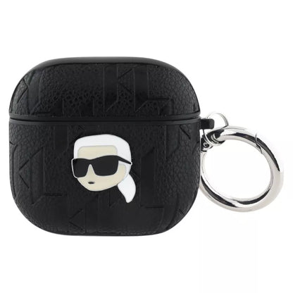 Karl Lagerfeld Monogram Karl Head – AirPods 4 dėklas (juodas)