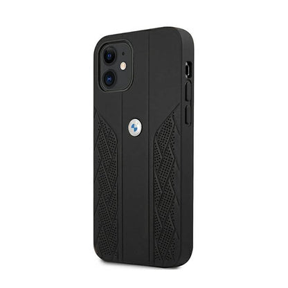 BMW od „Odos lenktas perforavimas“ – dėklas, skirtas „iPhone 12 mini“ („juoda“)