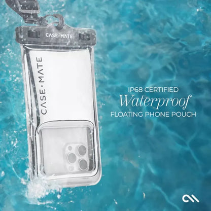 Case-Mate vandeniui atsparus plūduriuojantis dėklas – vandeniui atsparus išmaniojo telefono dėklas (sidabrinis chromas)
