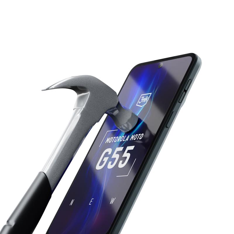 3mk HardGlass - grūdintas stiklas, skirtas Motorola Moto G55 5G