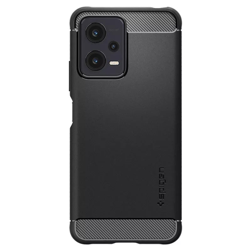 Spigen Rugged Armor – Dėklas, skirtas Xiaomi Redmi Note 12 5G / POCO X5 5G (juodas)
