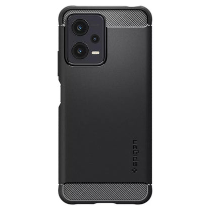 Spigen Rugged Armor – Dėklas, skirtas Xiaomi Redmi Note 12 5G / POCO X5 5G (juodas)