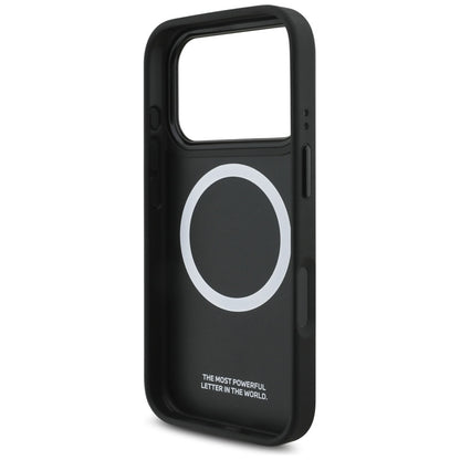 BMW M Carbon Line ir logotips MagSafe - dėklas iPhone 17 Pro (raudonas)