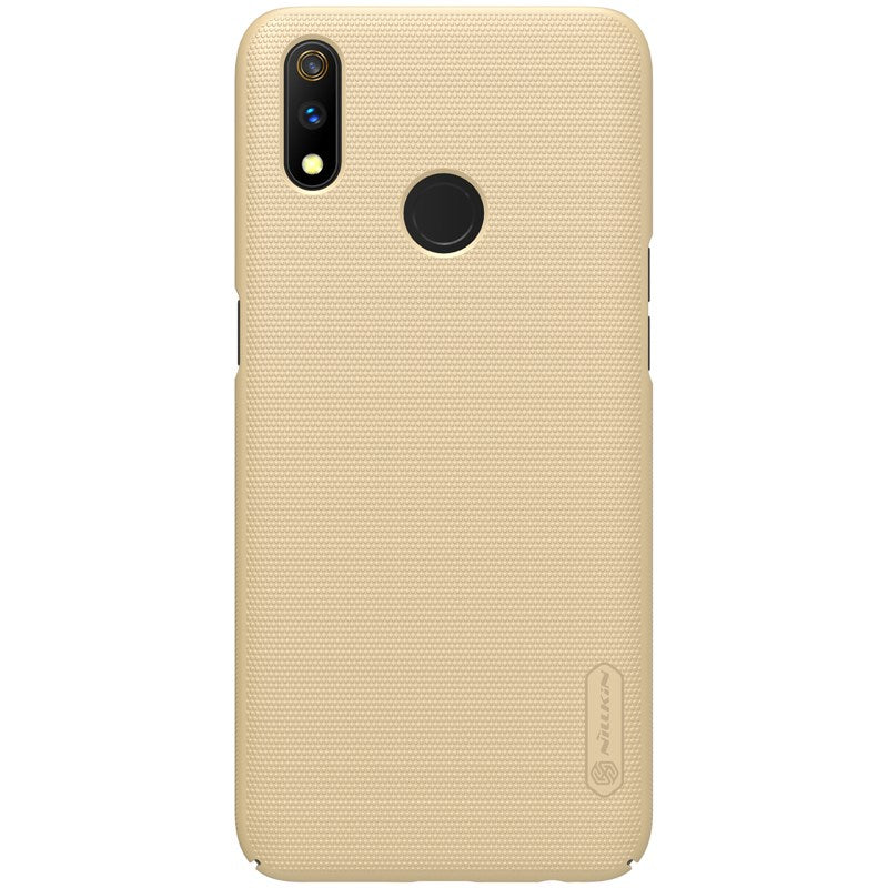Nillkin Super Frosted Shield – dėklas Realme 3 Pro (Realme X Lite) (auksinis)