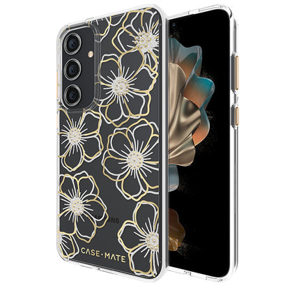 Case-Mate Floral Gems – dėklas, skirtas Samsung Galaxy S24+ (auksinis)