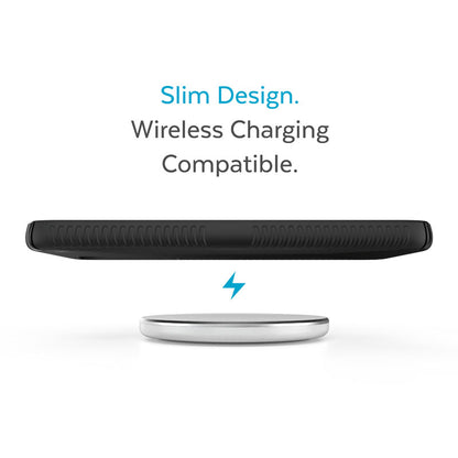 Speck Presidio2 Grip – Neslystantis dėklas Samsung Galaxy S23+ (juodas/juodas/baltas)