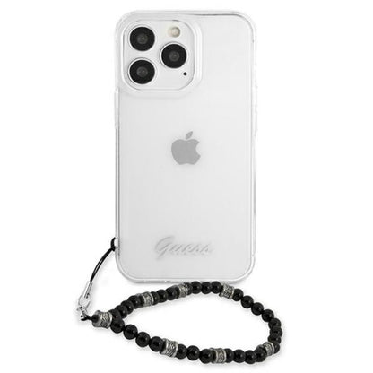 Guess Black Pearl Strap – Dėklas, skirtas iPhone 13 Pro Max (Skaidrus)