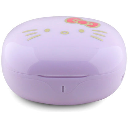 Hello Kitty O blizgus paviršius – TWS ausinės ir įkrovimo dėklas (violetinė)