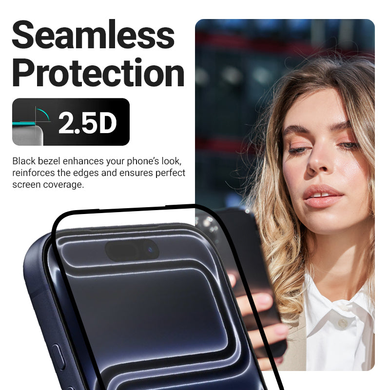 Crong EasyShield 2 vnt. – Grūdintas stiklas, skirtas iPhone 17 Pro Max / iPhone 16 Pro Max (2 vnt.) Crong