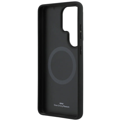BMW magnetinis dėklas „Carbon Fiber MagSafe“ – „Samsung Galaxy S26 Ultra“ (juodas)