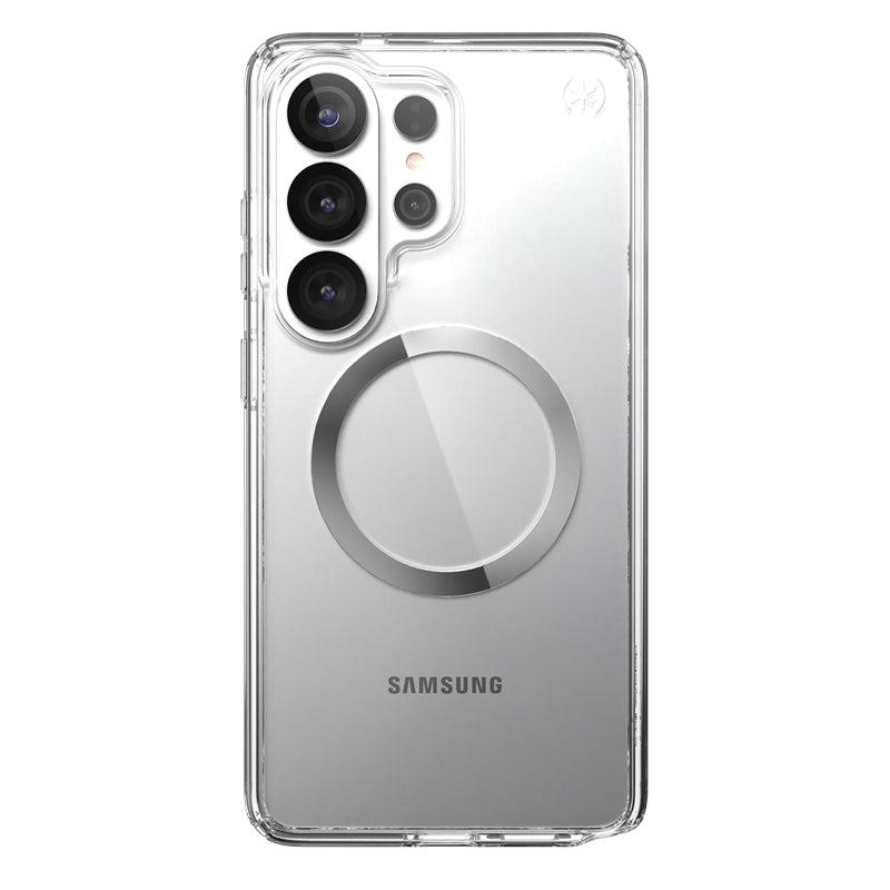 Speck Presidio Perfect-Clear Magnet - Samsung Galaxy S26 Ultra MagSafe dėklas (Skaidrus/Skaidrus/Sidabrinis)