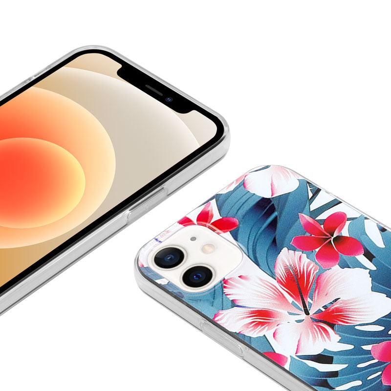 Crong Gėlėtas Dėklas, skirtas iPhone 12 Mini (raštu 03)