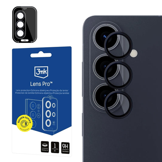 3mk Objektyvo apsauga Pro – Stiklas Samsung Galaxy S26 kameros objektyvui (juodas)