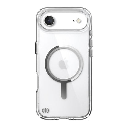 Speck Presidio Perfect Clear MagSafe – iPhone Air dėklas (Skaidrus / Sidabrinis)