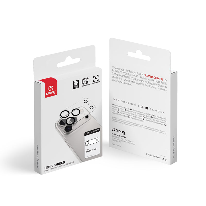Crong Objektyvo apsauga - Kameros ir objektyvo stiklo apsauga iPhone Air