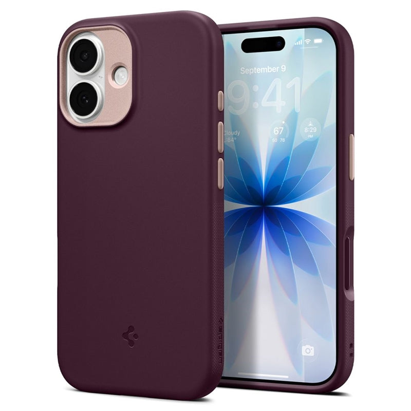 Spigen Nano Pop Mag MagSafe - Dėklas, skirtas iPhone 17 (Burgundy Bean)