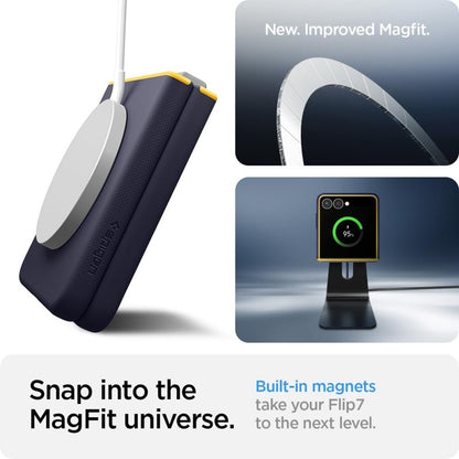 Spigen Nano Pop Mag MagSafe – dėklas, skirtas „Samsung Galaxy Z Flip 7“ (mėlynių mėlyna)