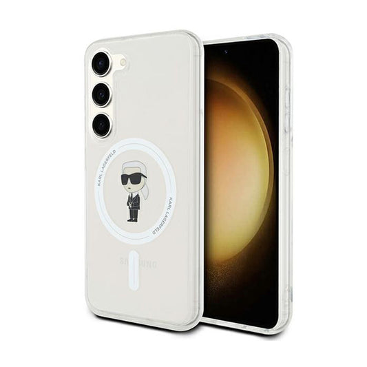 Karl Lagerfeld IML Ikonik MagSafe – Dėklas, skirtas „Samsung Galaxy S24“ (skaidrus)