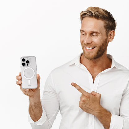 Crong Clear MAG Cover – Dėklas skirtas iPhone 16 MagSafe (skaidrus)