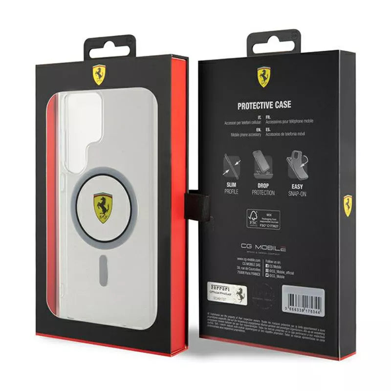 Ferrari IML Transp Inner Circle Line MagSafe – Samsung Galaxy S24 Ultra dėklas (skaidrus)