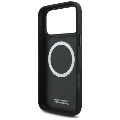 BMW M Anglies Pluoštas Logotipas MagSafe - Dėklas iPhone 17 Pro Max (antracitas)
