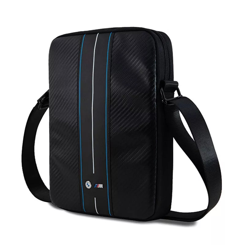 "BMW Carbon Blue Stripes" - 8" planšetinio kompiuterio dėklas (juodas)