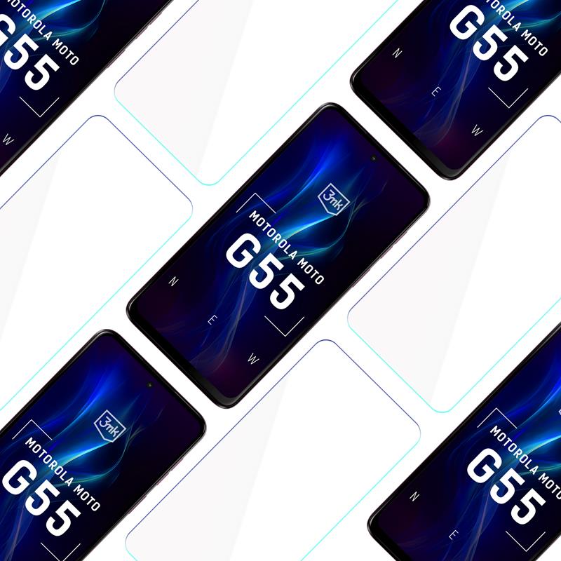 3mk HardGlass - grūdintas stiklas, skirtas Motorola Moto G55 5G