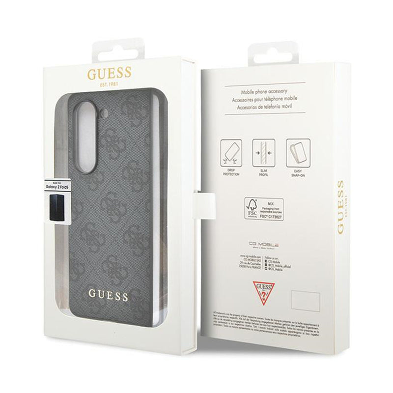 Guess 4G Charms kolekcija – „Samsung Galaxy Z Fold 5“ dėklas (pilka)