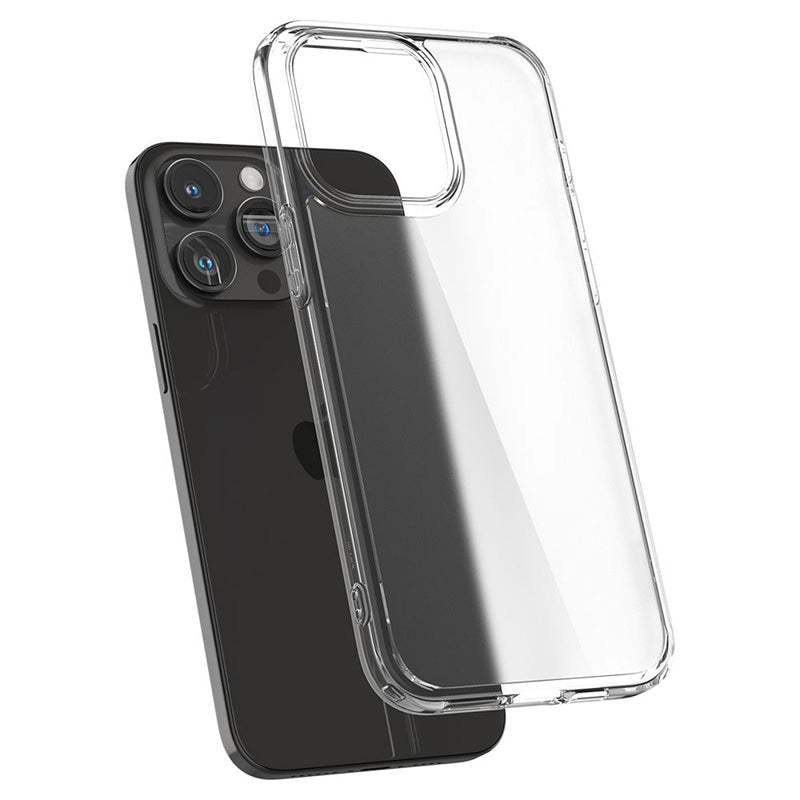 Spigen Ultra Hybrid dėklas, skirtas iPhone 15 Pro (Matinis skaidrus)