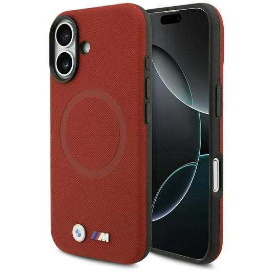 BMW M FW Metalinis Logotipas MagSafe dėklas iPhone 17 (raudonas)