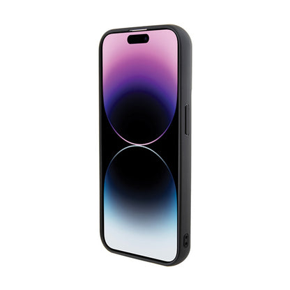 Karl Lagerfeld Gripstand Saffiano Karl & Choupette Pins - iPhone 13 Pro dėklas (juodas)