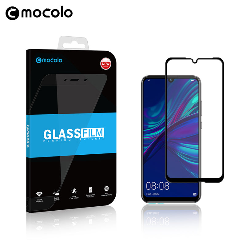 Mocolo 3D 9H Full Glue – Viso ekrano apsauga, skirta Huawei P smart 2019 / Honor 10 Lite (juoda)