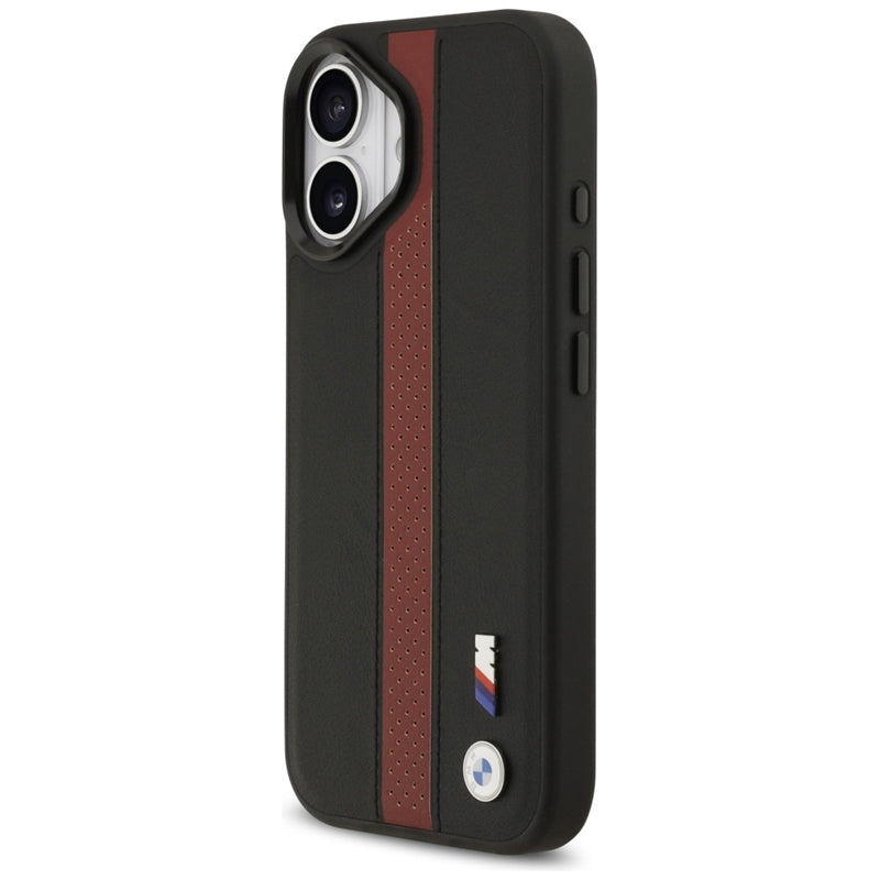 BMW M Perforated Stripe Logo MagSafe - iPhone 17 dėklas (Raudonas)