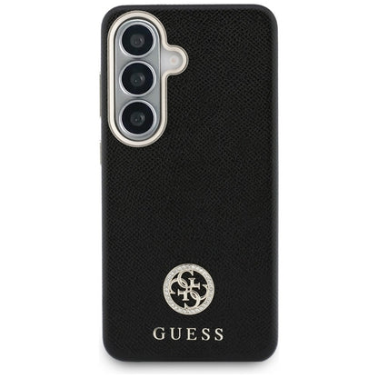 Guess deimantas apvalus logotipas MagSafe dėklas Samsung Galaxy S26 (juodas)