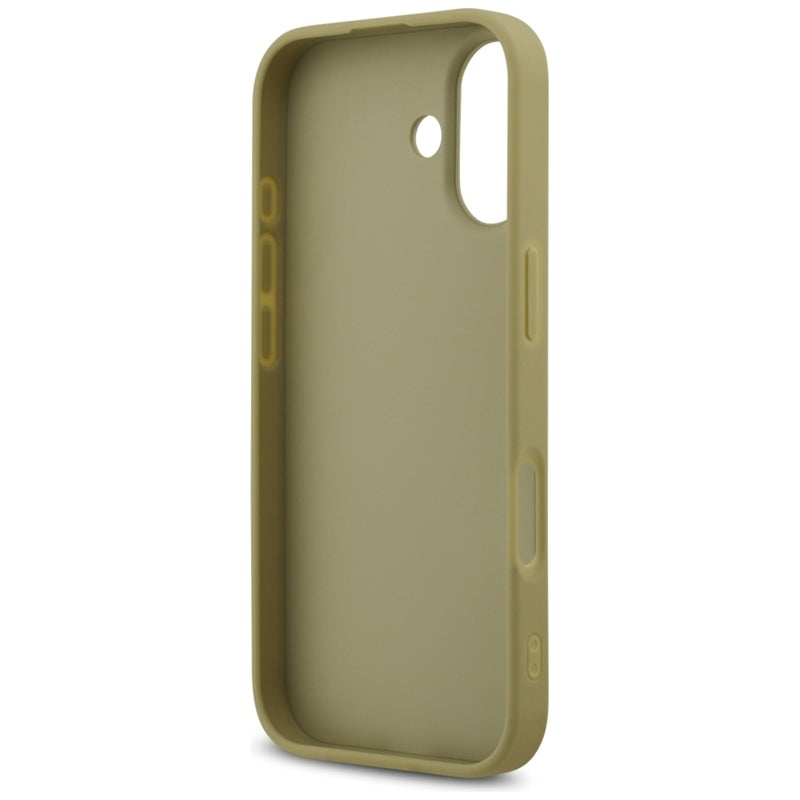 Guess Fiksuotas Blizgučiai Big 4G dėklas iPhone 17 (auksinis)