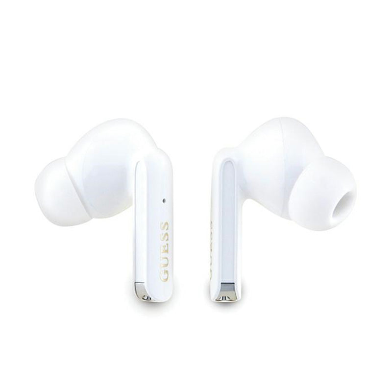 Guess Glitter Gradient – TWS "Bluetooth" ausinės + įkrovimo dėklas (auksinis)